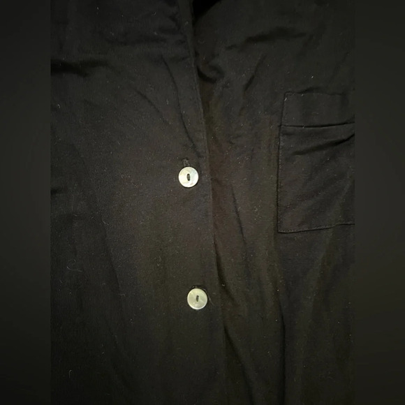 COSABELLA Black Modal Blend Long Sleeve Pajama Top Hot Pink & Orange Lace Italy - Picture 5 of 7